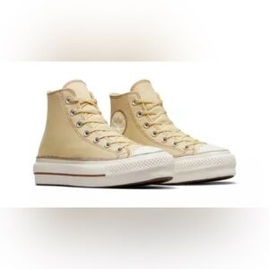Chuck Taylor All Star Lift Platform color Open Sesame/Egret/Clay Pot size 6.5